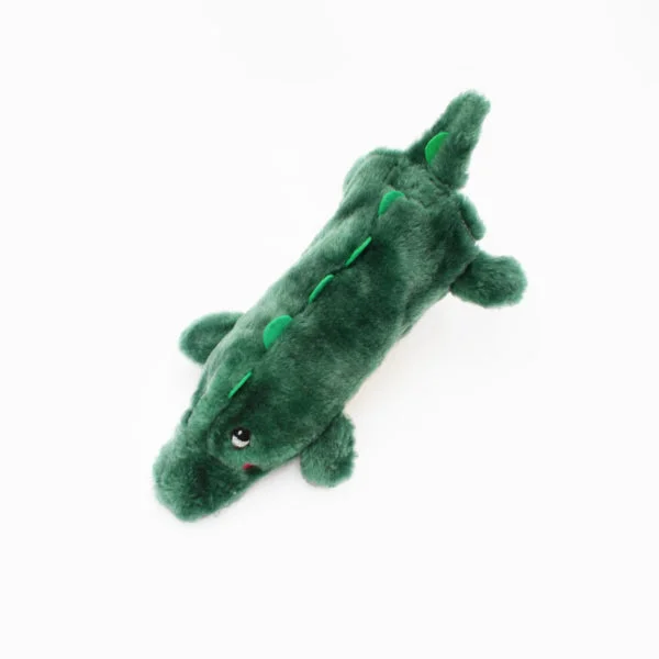 ZippyPaws Bottle Crusherz Plush Dog Toy, Alligator