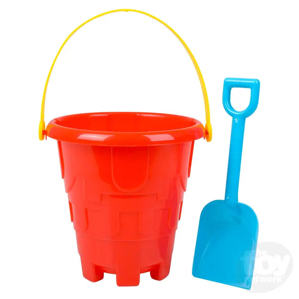 6" Beach Sand Pail And Shovel Set Assorted Colors