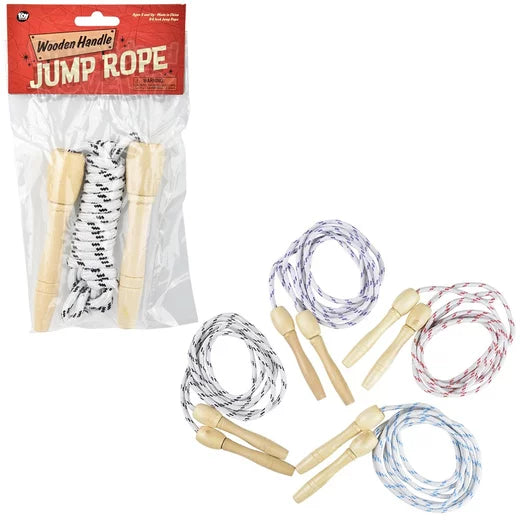 7 Foot Jump Rope With Wooden Handle