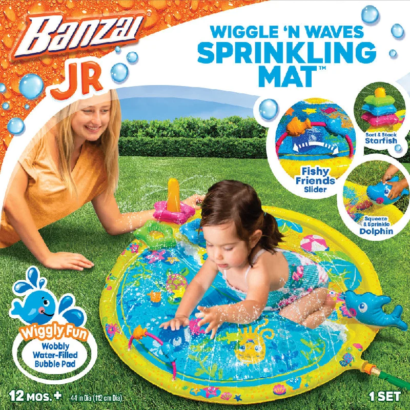 Banzai Jr. Wiggle 'N Waves 44" Sprinkling Activity Mat