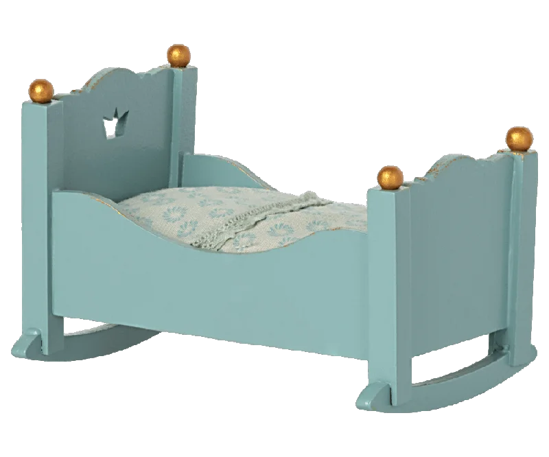 Cradle - Baby Mouse - Blue | Maileg