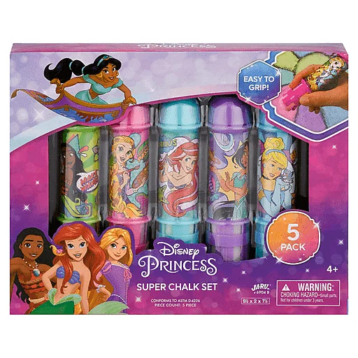 Disney Princess Super Chalk Set 5 Pack