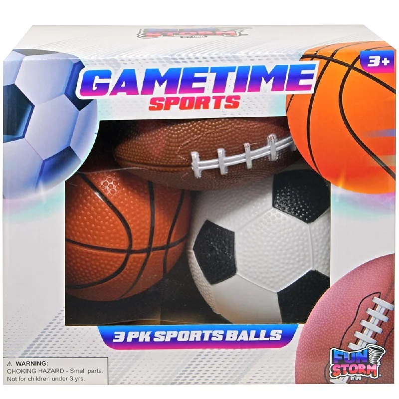 Fun Storm Asstored 3pk Balls in Color Box