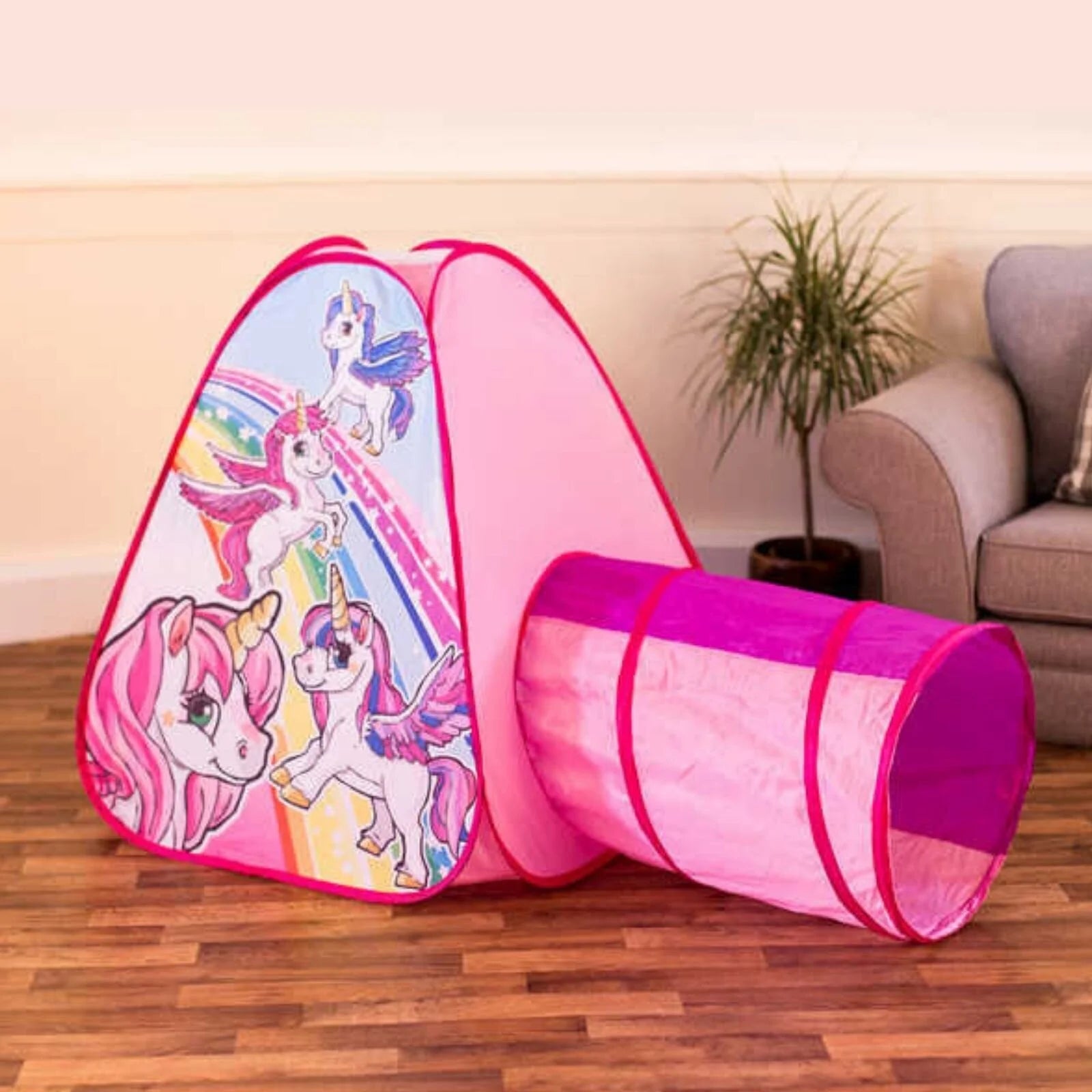 H Grossman Unicorn Play Tent and Tunnel