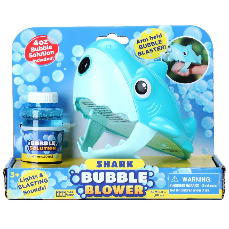 Kid Galaxy Motorized Shark Bubble Blower with Lights and Sounds