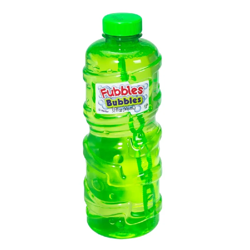 Little Kids Fubbles Premium Bubble Solution, 32 oz, Multi-Wand