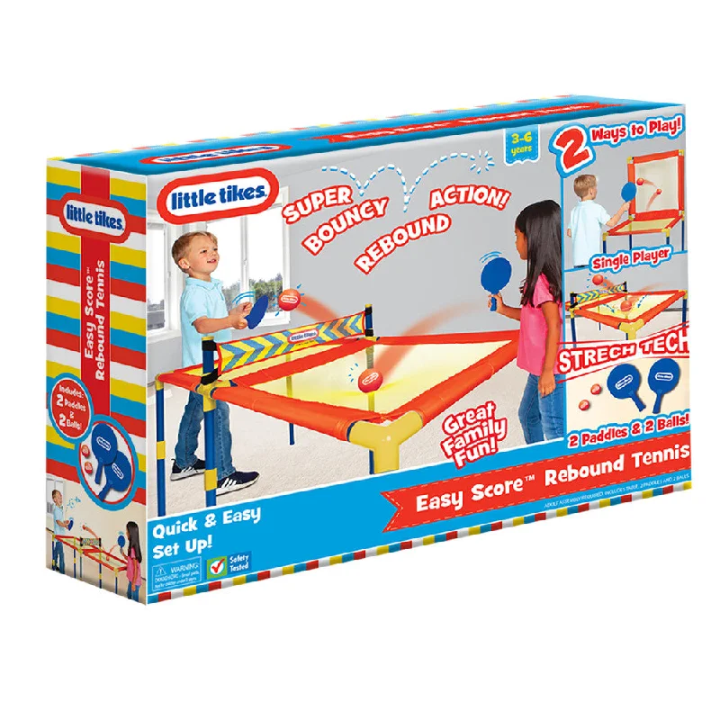 Little Tikes Easy Score Rebound Tennis Ping Pong Set for Kids