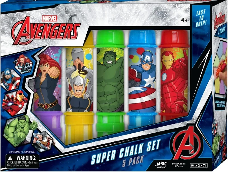 Marvel Avengers Super Chalk Set 5 Pack