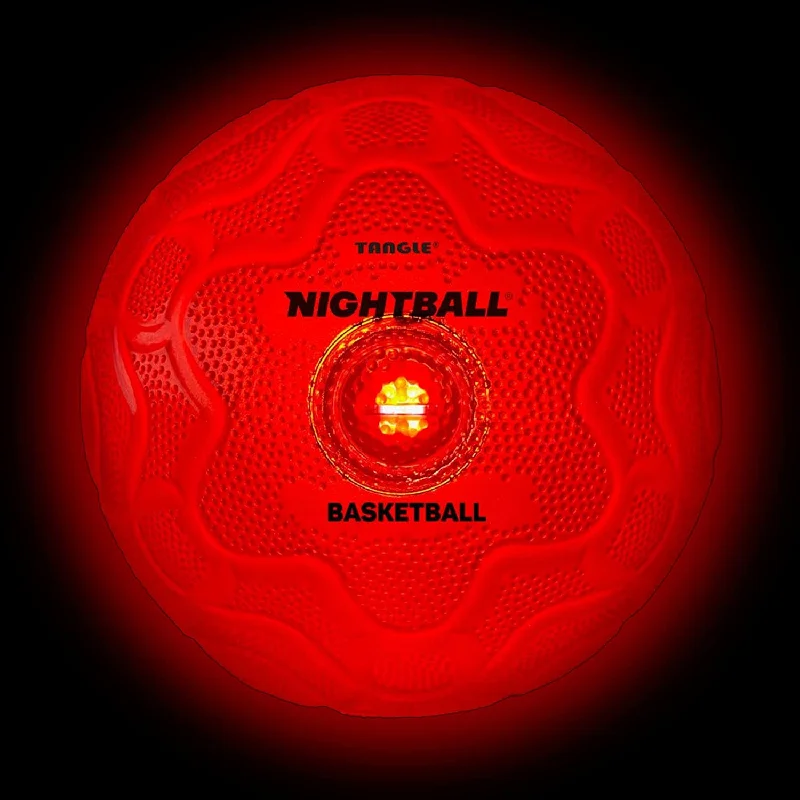 Nightball Glow in the Dark Light Up Basketball Red