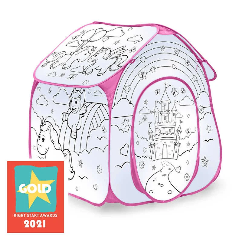 One For Fun Colour Your Own Play Tent - Unicorn