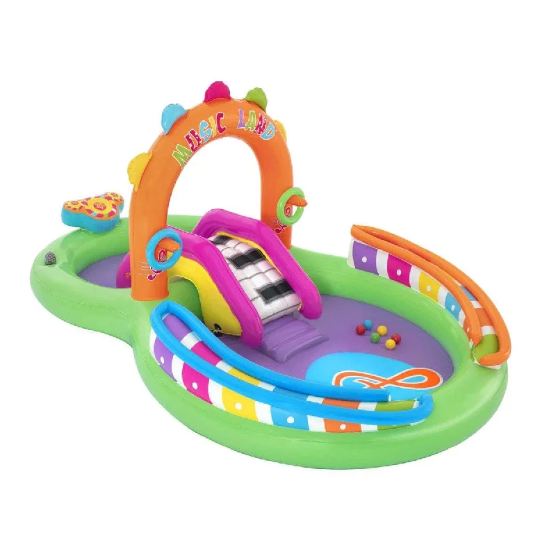 Inflatable Sing & Splash Water Fun Park Pool & Slide 349L