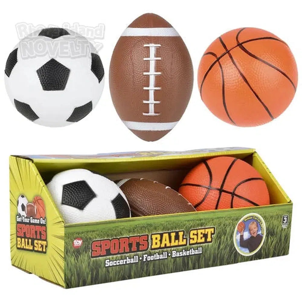 Sports Ball Set of 3 5-6" Balls