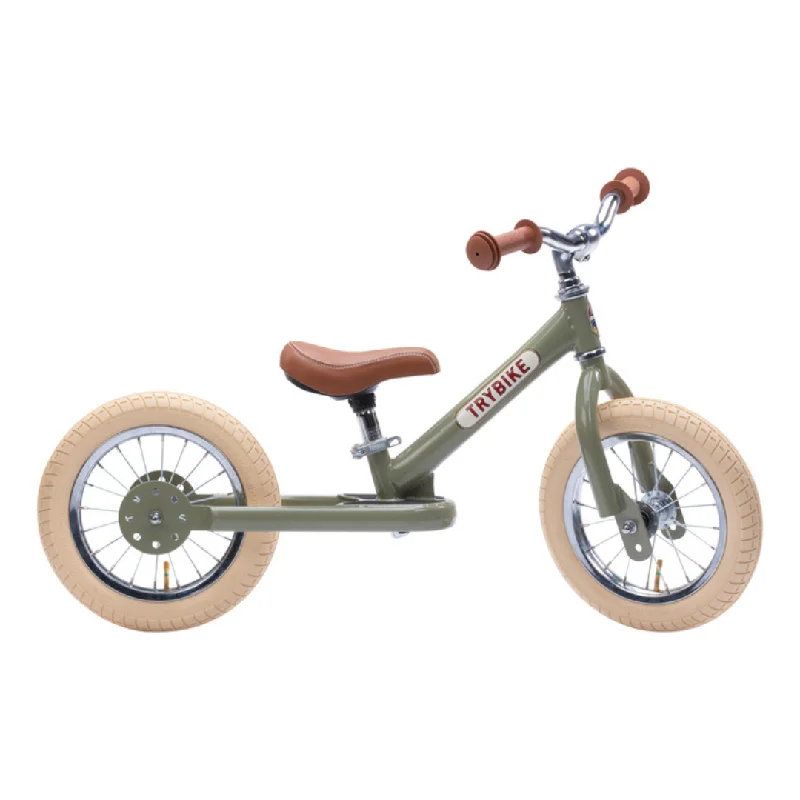 Trybike 2 In 1 Steel Balance Bike - Green