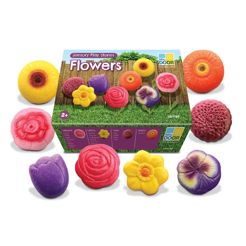 Yellow Door Sensory Play Stones - Flowers