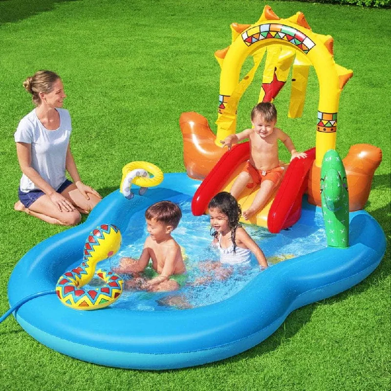 Above Ground Swimming Pool  Inflatable BW53118,colourful Kids Play Wild West Pools Game